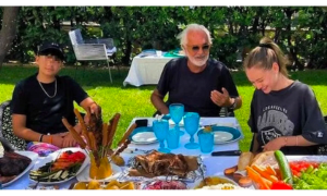 Scatti felici tra Leni Klum e il fratello Nathan Falco Briatore