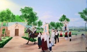 Un nuovo Murale per il comune di Vallermosa ad opera degli artisti Agnes Zimmermann e Luca Cocco