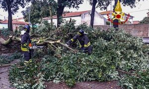 Maltempo, Sardegna flagellata dal vento e dalla pioggia, numerosi interventi dei vigili del fuoco