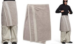 Moda: arriva la gonna asciugamano di Balenciaga da quasi 700 euro, e Ikea risponde