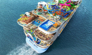 Icon of the Seas, la nave da crociera pi&ugrave; grande del mondo, ha iniziato il suo viaggio inaugurale