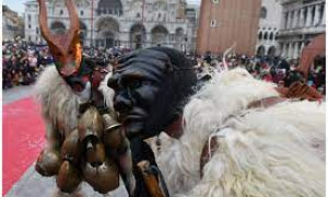 Mamuthones e Issohadores della Pro Loco di Mamoiada incantano Venezia