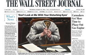 Wall Street Journal mette Meloni con la testa nella giacca in prima pagina