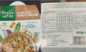 Rischio botulino: Eurospin richiama zuppa di farro e verdure