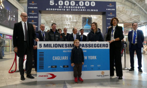 L&rsquo;aeroporto di Cagliari festeggia il traguardo dei 5 milioni di passeggeri