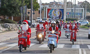 Tutto pronto a Cagliari per il Babbo Natale in vespa del 21 e 22 dicembre