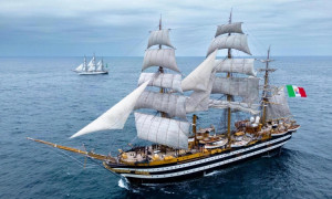 L&rsquo;Amerigo Vespucci fa tappa in Sardegna