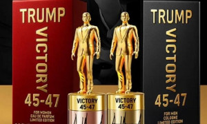 Donald Trump lancia &ldquo;Victory 45-47&rdquo;, il profumo che celebra il suo culto personale