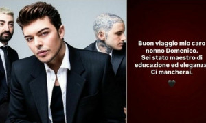 Lutto per Stash dei The Kolors: &egrave; morto il nonno Domenico, il cantante lo saluta sui social