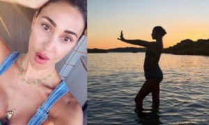 Bel&eacute;n Rodriguez risponde ai gossip: &ldquo;Non sono incinta, &egrave; solo la salopette&rdquo;