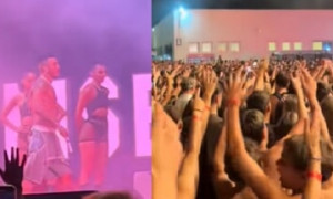 Rissa durante il concerto di Sfera Ebbasta: il cantante interrompe lo show e lascia il palco