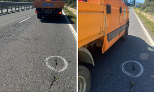 Giallo sulla Statale 131 Dcn: cento auto con le gomme squarciate, scontro tra Polizia e Anas